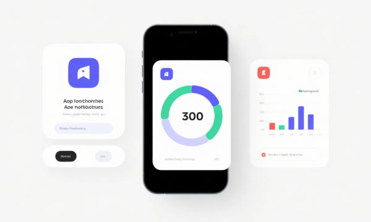 移动端提醒与分析卡片示意